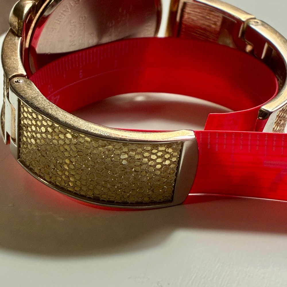 Gruen II Women's Gold Watch with Crystal Accents - Picture 8 of 9